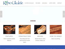 Tablet Screenshot of kimoukulele.com